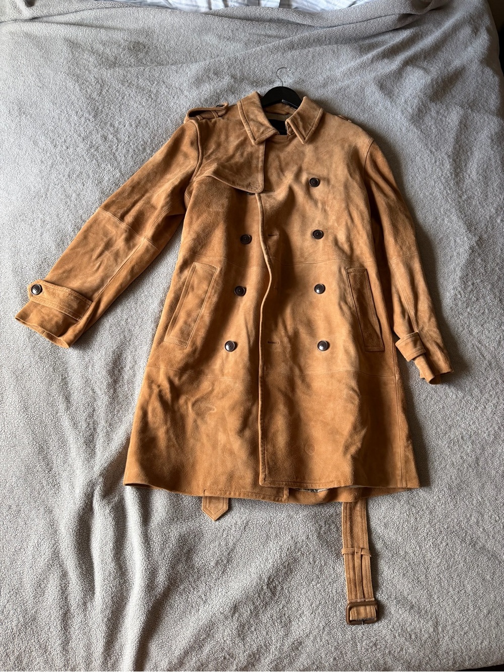 Banana Republic - Heritage Suede Trench Coat - Tan - Never Worn - Picture 2 of 11
